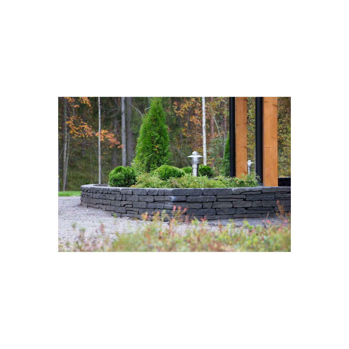 Rustikko muurikivi, lava