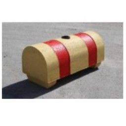 Betoniporsas puna / keltainen läpivärjätty 200 kg