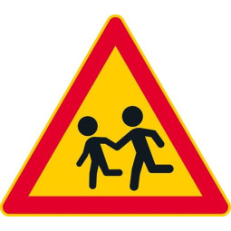 Lapsia A17 liikennemerkkialumiini R2 600 mm