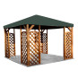 Tammiston Puu paviljonki Lux 400x400 cm + peite