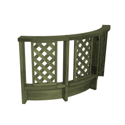 Terassielementti Tammiston Puu Kaareva aita