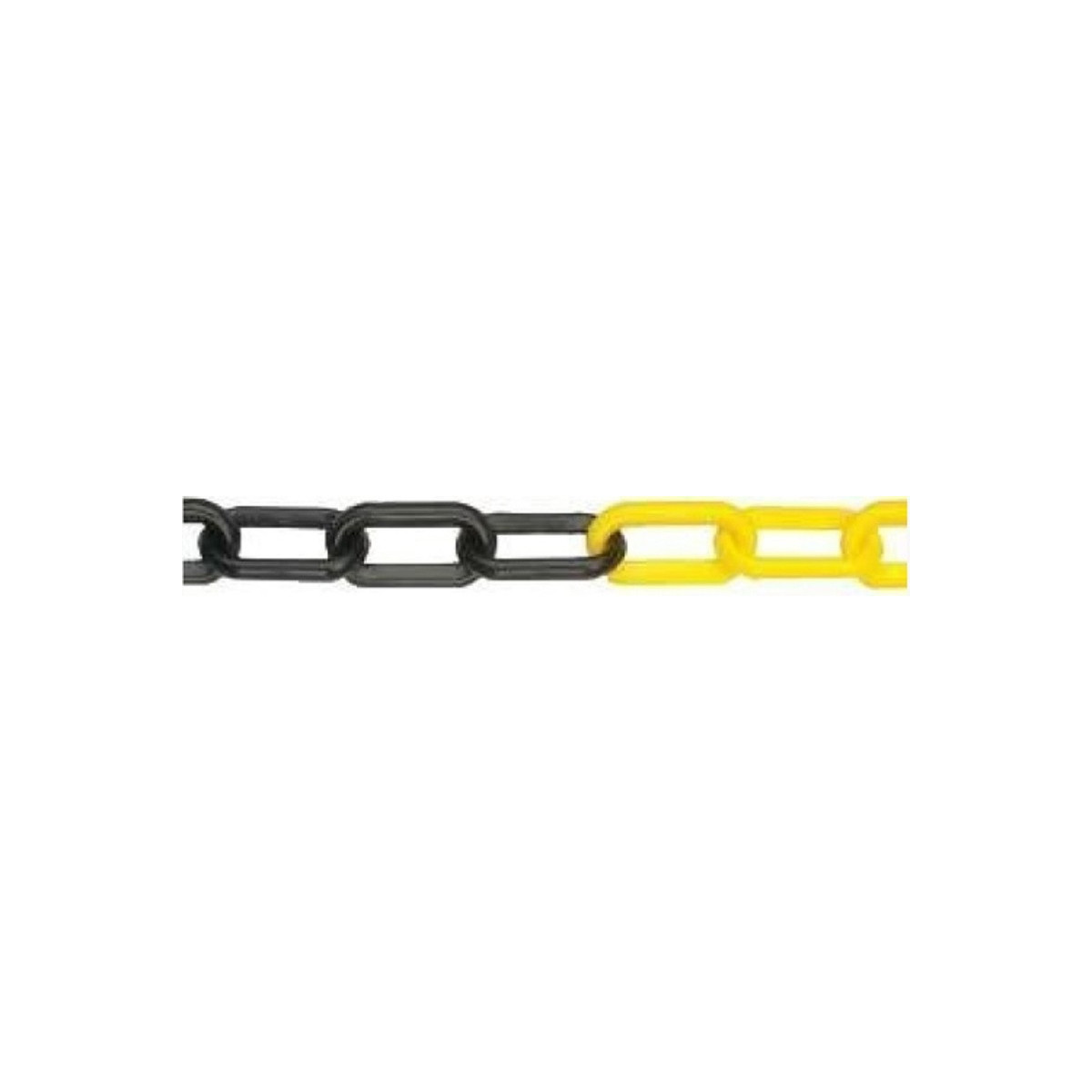Kettinki muovi 8 mm 25 m musta-keltainen