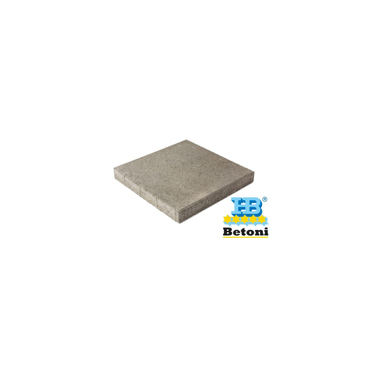 Pintaprofiloitu betonilaatta 398x398x50 mm