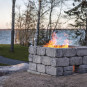 Firepit tulisija tulitiilillä Firepit tulisija tulitiilillä