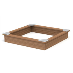 Hiekkalaatikko 1,9m x 1,9m kulmapaloilla