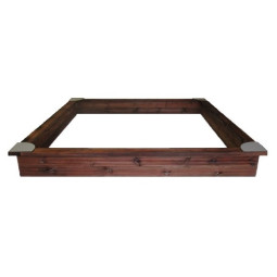 Hiekkalaatikko 2,5m x 2,5m kulmapaloilla