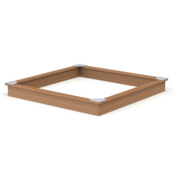 Hiekkalaatikko 2,9m x 2,9m kulmapaloilla