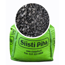 Musta koristesepeli 6-16 mm, suursäkki 1000 kg | Siisti Piha