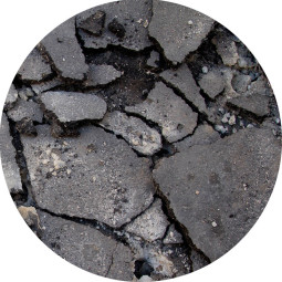 Asfalttijäte suursäkissä