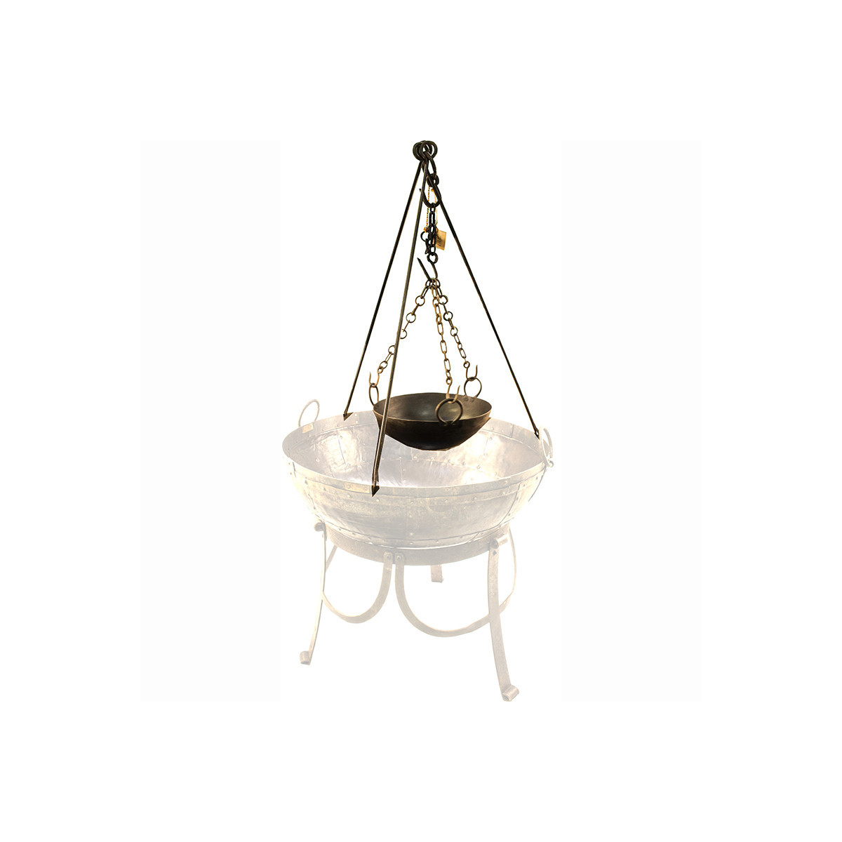 Kolmijalka ja nuotiopannu, 80 cm Kadai