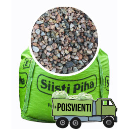 Singeli 8-16 mm + ylijäämämaan poisvienti 1 m3