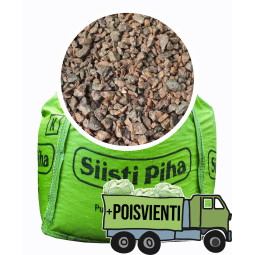 Sepeli punertava 6-16 mm + ylijäämämaan poisvienti 1 m3