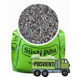 Sepeli 6-16 mm + ylijäämämaan poisvienti 1 m3