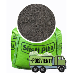 Kekkilä istutusmulta + ylijäämämaan poisvienti 1 m3