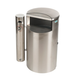 Helsinki Siti roskakori 30 l RST, putkituhkakupilla