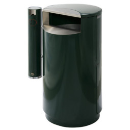 Helsinki Siti roskakori 100 l, putkituhkakupilla